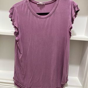 PINK ROSE ruffle sleeves